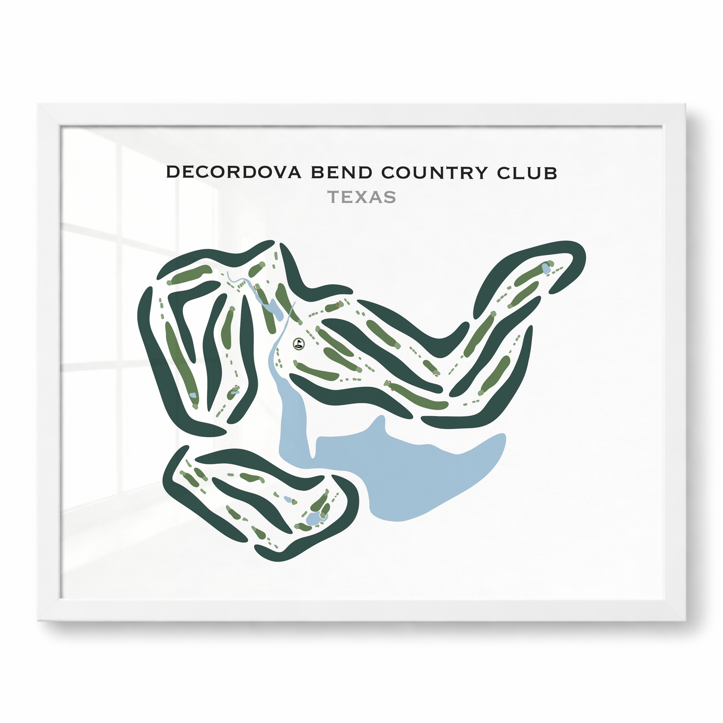 Decordova Bend Country Club, Texas - Printed Golf Courses
