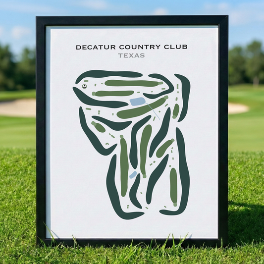 Decatur Country Club, Texas - Printed Golf Courses