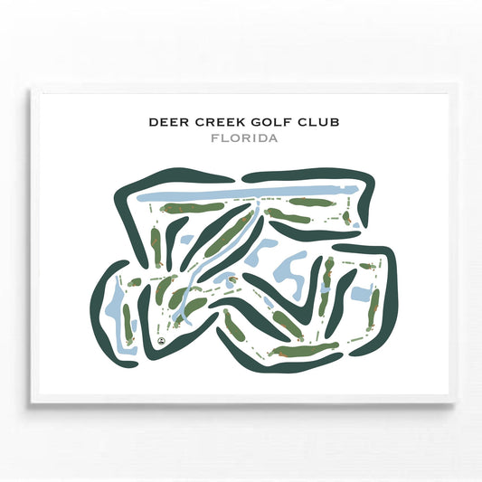 Deer Creek Golf Club, Florida - Printed Golf Courses