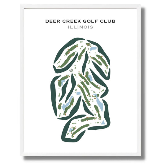 Deer Creek Golf Club, Illinois - Printed Golf Courses
