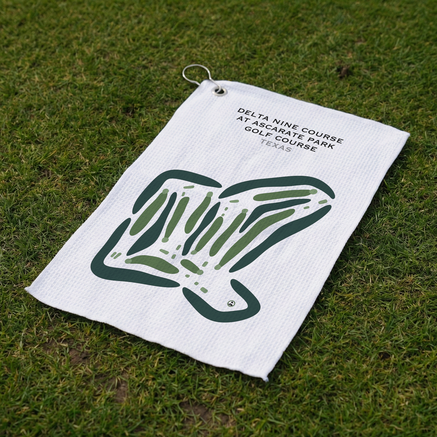 Delta Nine Course at Ascarate Park Golf Course, Texas - Printed Golf Courses