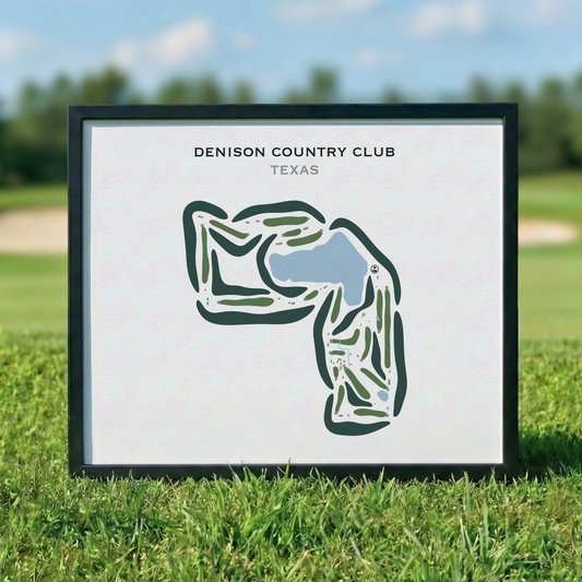 Denison Country Club, Texas - Printed Golf Courses