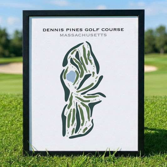 Dennis Pines Golf Course, Massachusetts - Printed Golf Course