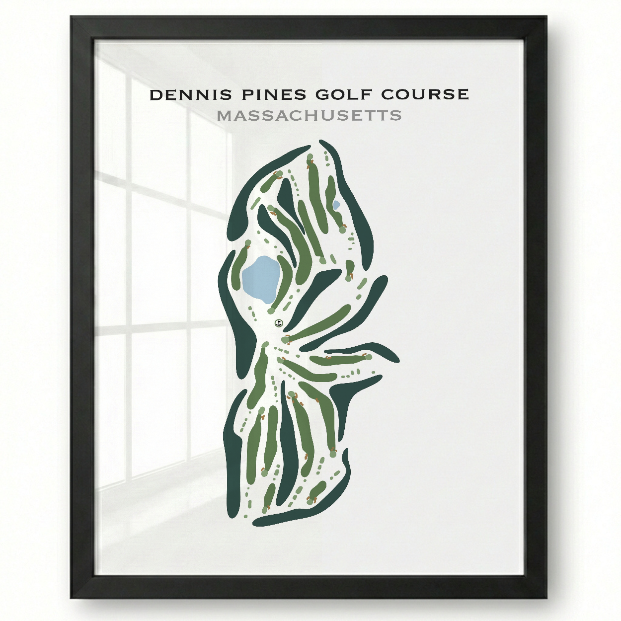 Dennis Pines Golf Course, Massachusetts - Printed Golf Course