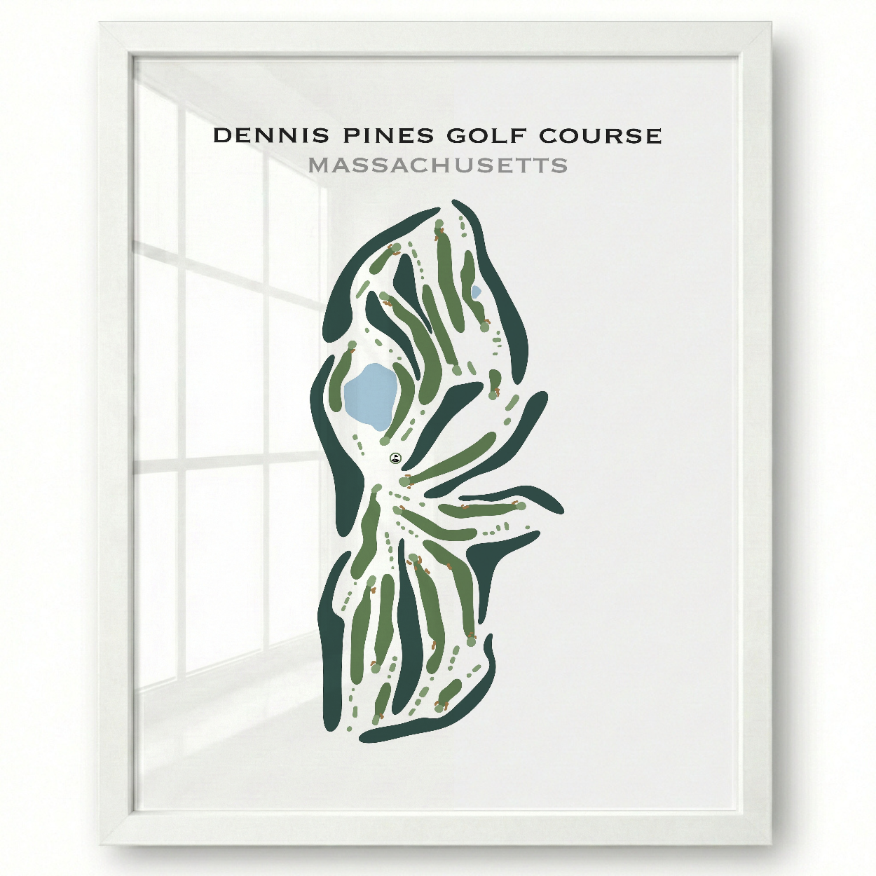 Dennis Pines Golf Course, Massachusetts - Printed Golf Course