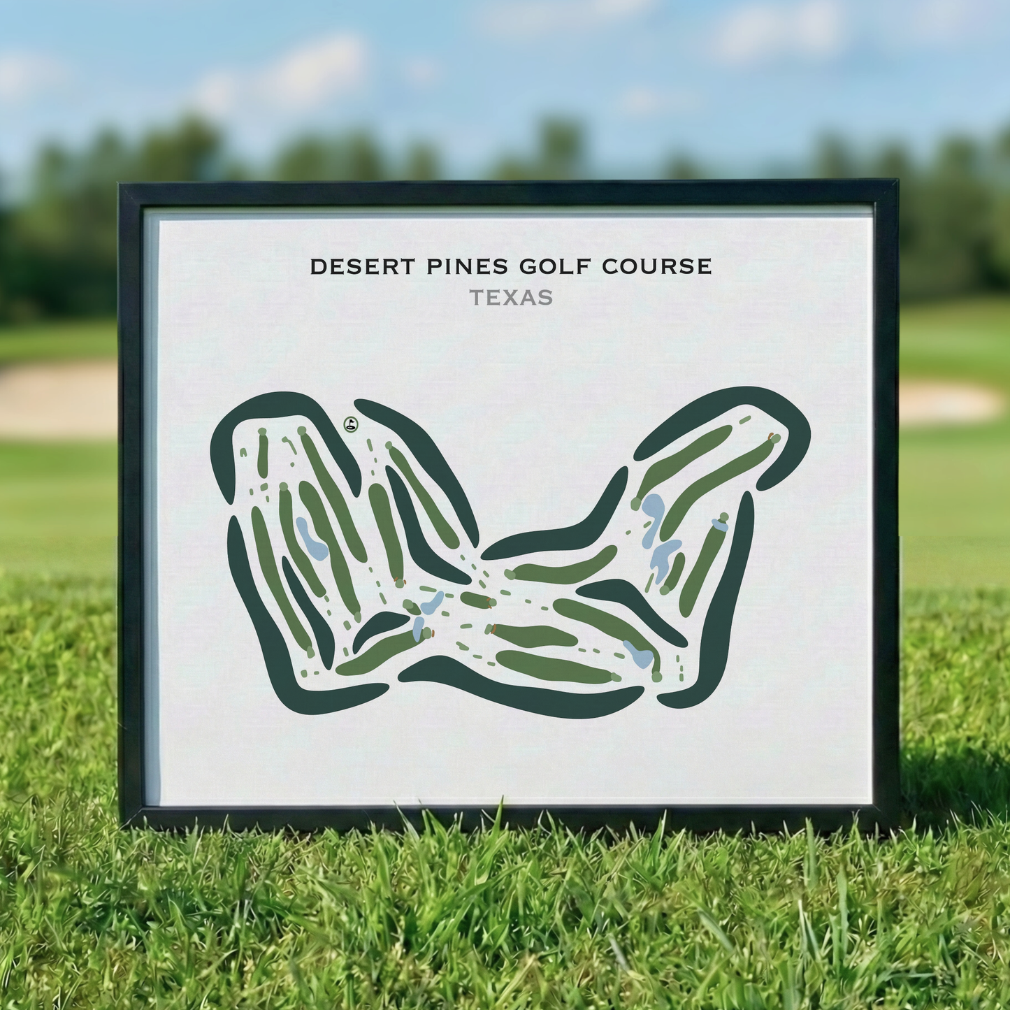 Desert Pines Golf Course, Texas - Printed Golf Courses