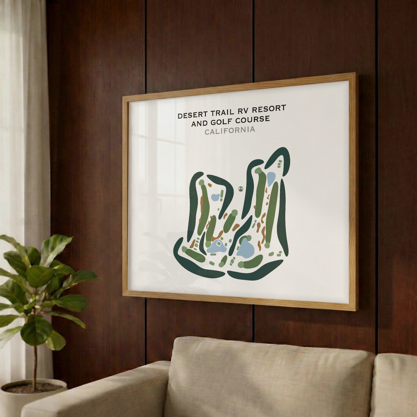 Desert Trail RV Resort & Golf Course, California - Printed Golf Courses