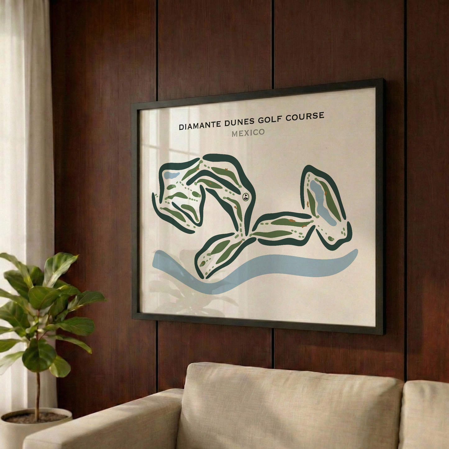 Diamante Dunes Golf Course, Mexico - Printed Golf Courses