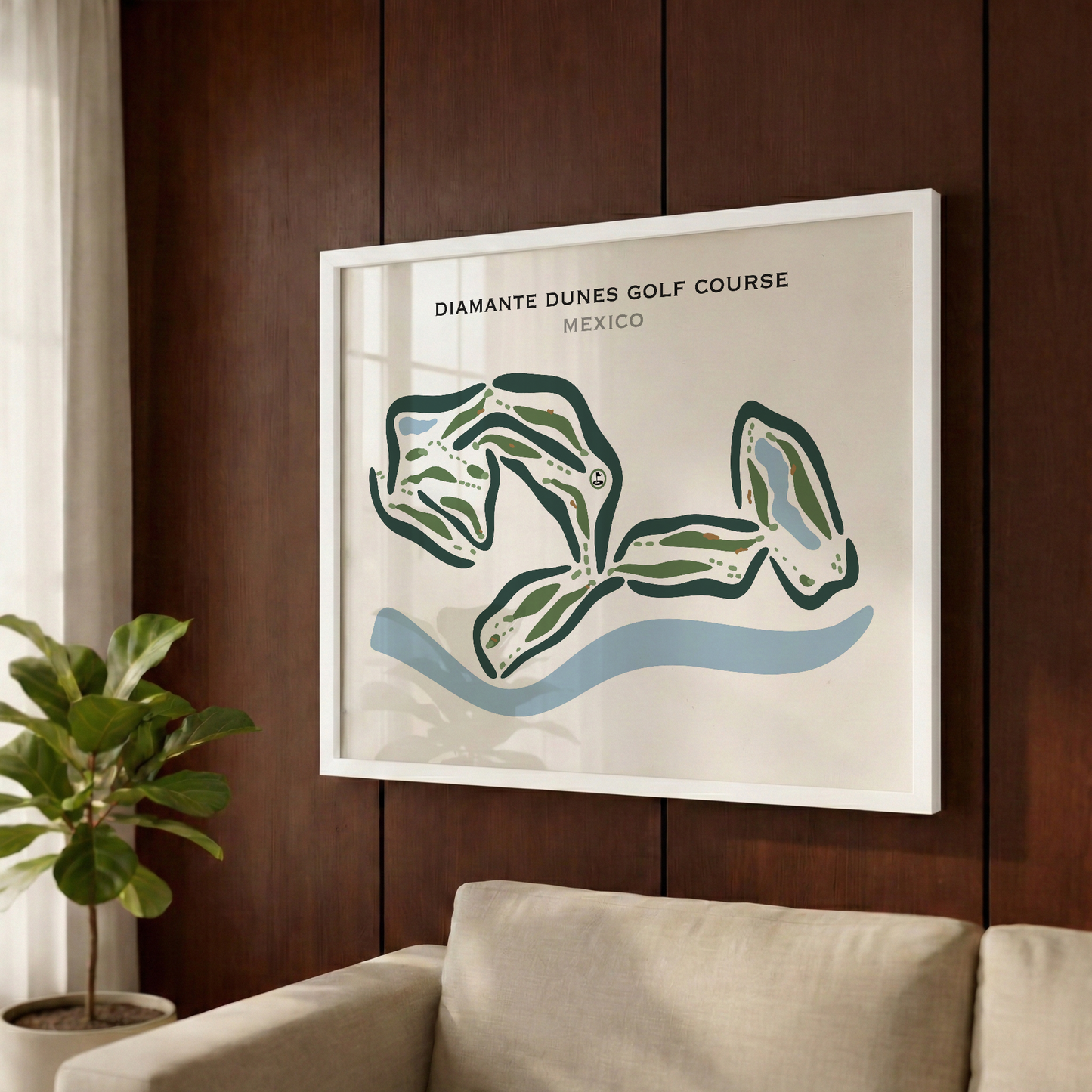 Diamante Dunes Golf Course, Mexico - Printed Golf Courses