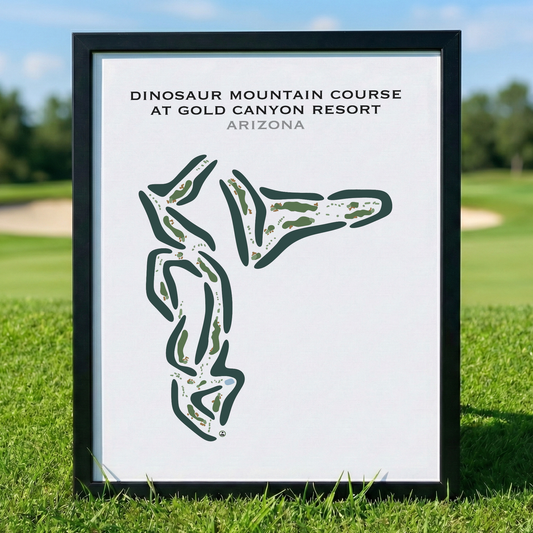 Dinosaur Mountain Golf Course at Gold Canyon Golf Resort, Arizona - Printed Golf Courses