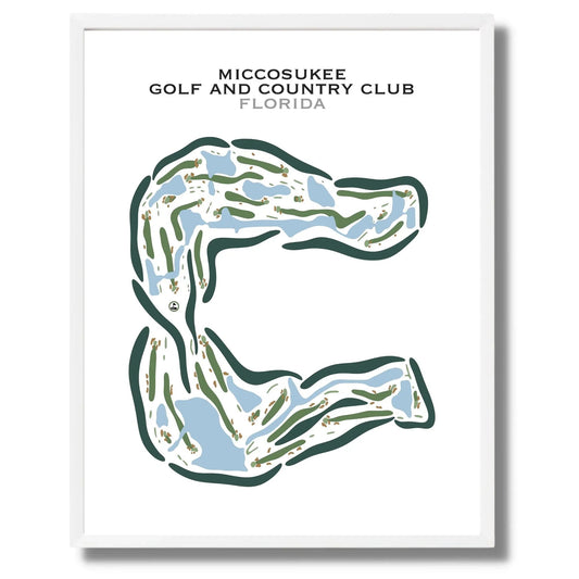 Miccosukee Golf & Country Club, Florida - Printed Golf Courses