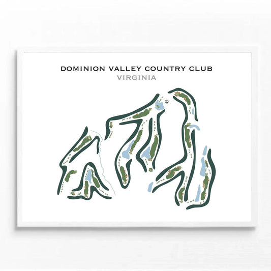 Dominion Valley Country Club, Virginia - Printed Golf Courses