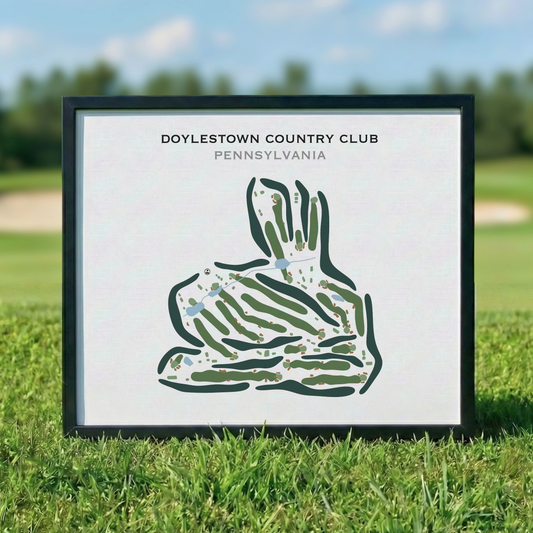 Doylestown Country Club, Pennsylvania - Printed Golf Course
