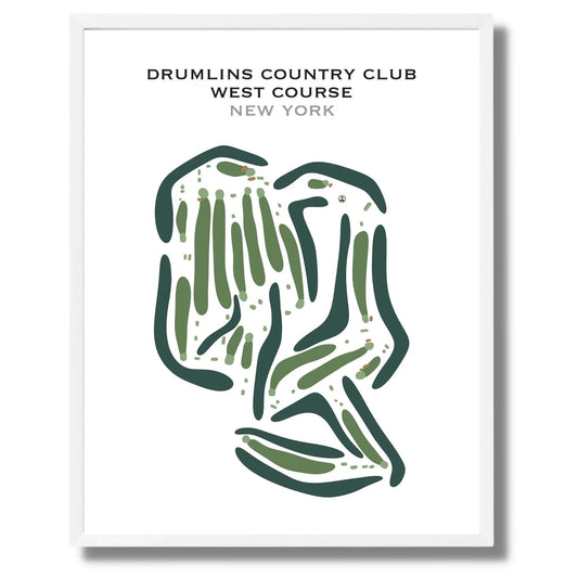 Drumlins Country Club, West Course, New York - Printed Golf Courses