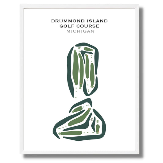 Drummond Island Golf Course, Michigan - Printed Golf Courses