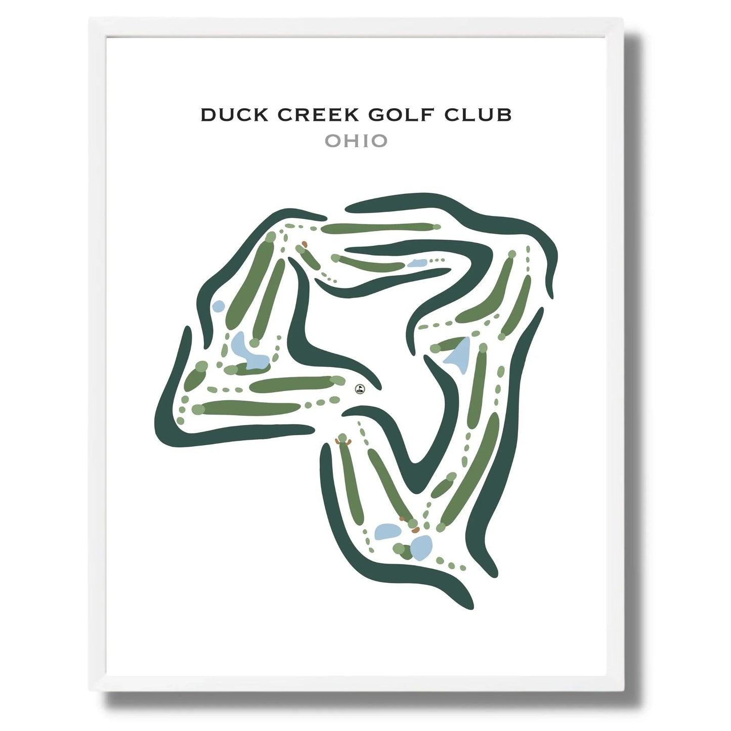 Duck Creek Golf Club, Ohio - Printed Golf Courses