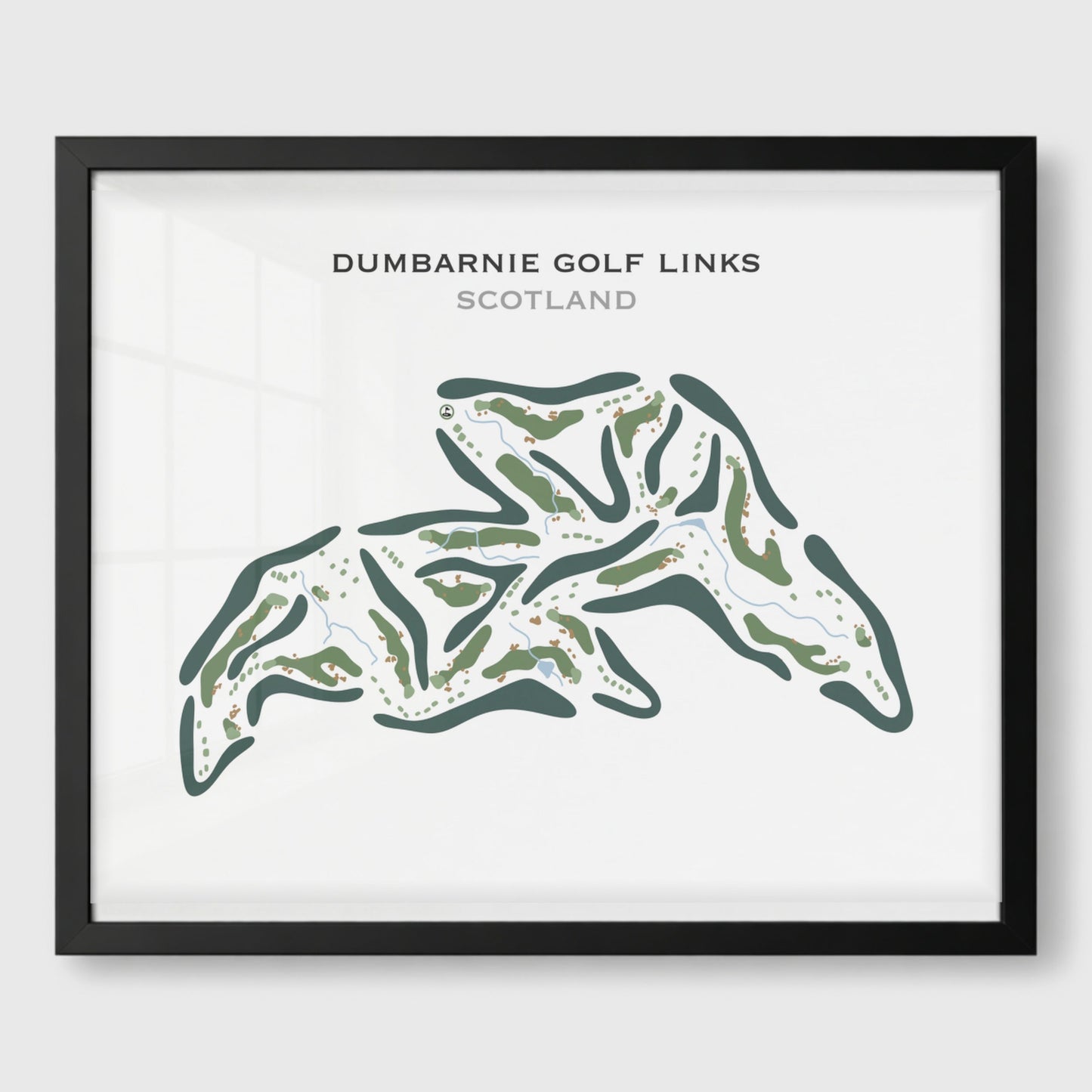 Dumbarnie Golf Links, Scotland - Printed Golf Course