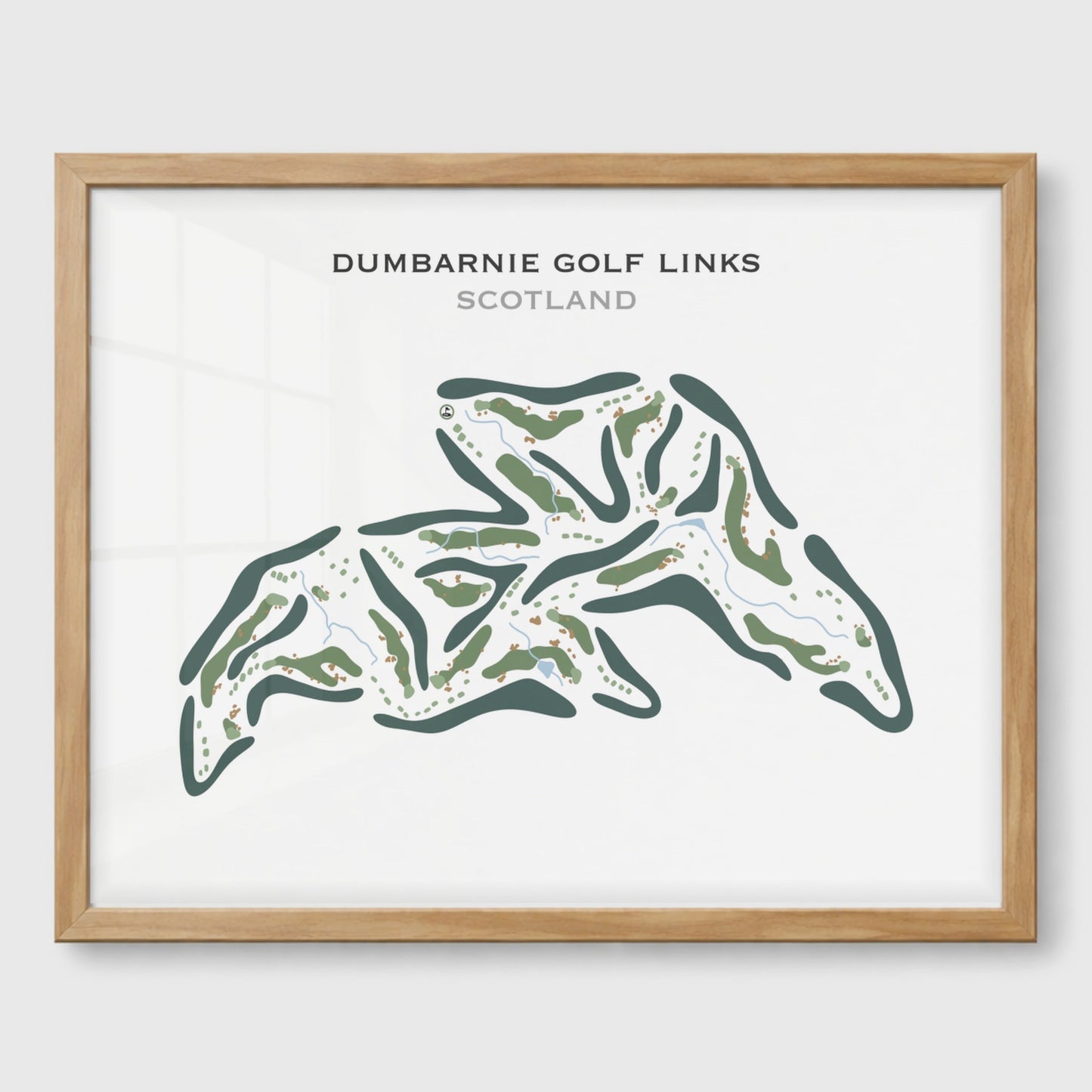 Dumbarnie Golf Links, Scotland - Printed Golf Course
