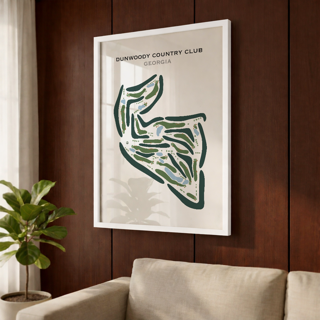 Dunwoody Country Club, Georgia - Printed Golf Courses