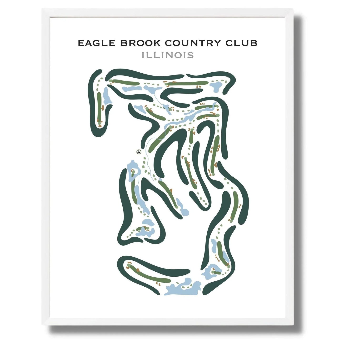 Eagle Brook Country Club, Illinois - Printed Golf Courses