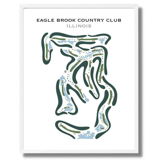 Eagle Brook Country Club, Illinois - Printed Golf Courses