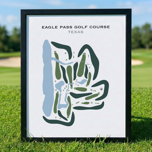 Eagle Pass Golf Course, Texas - Printed Golf Courses