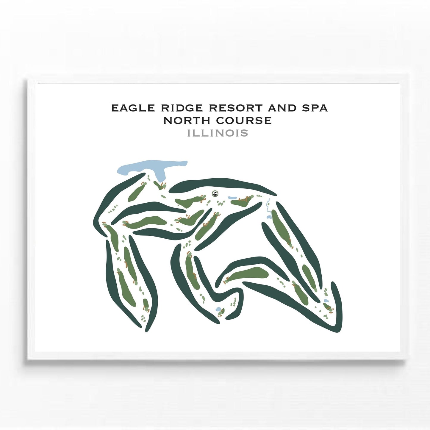 Eagle Ridge Resort & Spa - North Course, Illinois - Printed Golf Courses