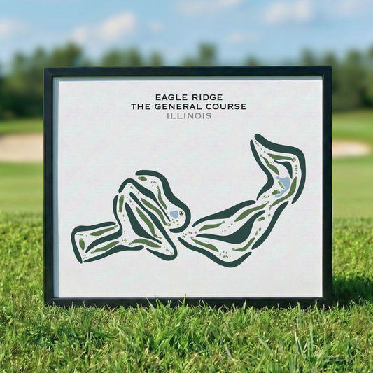 Eagle Ridge The General Golf Course, Illinois - Printed Golf Courses
