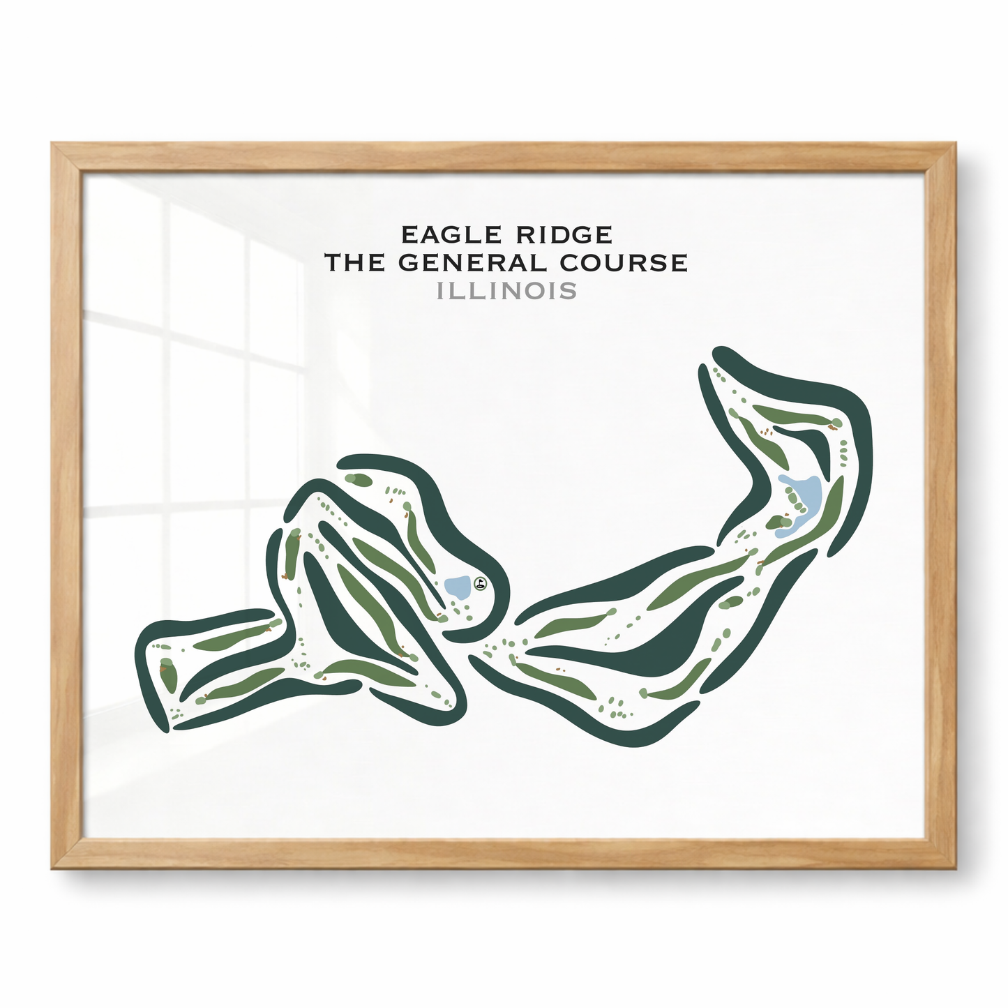 Eagle Ridge The General Golf Course, Illinois - Printed Golf Courses