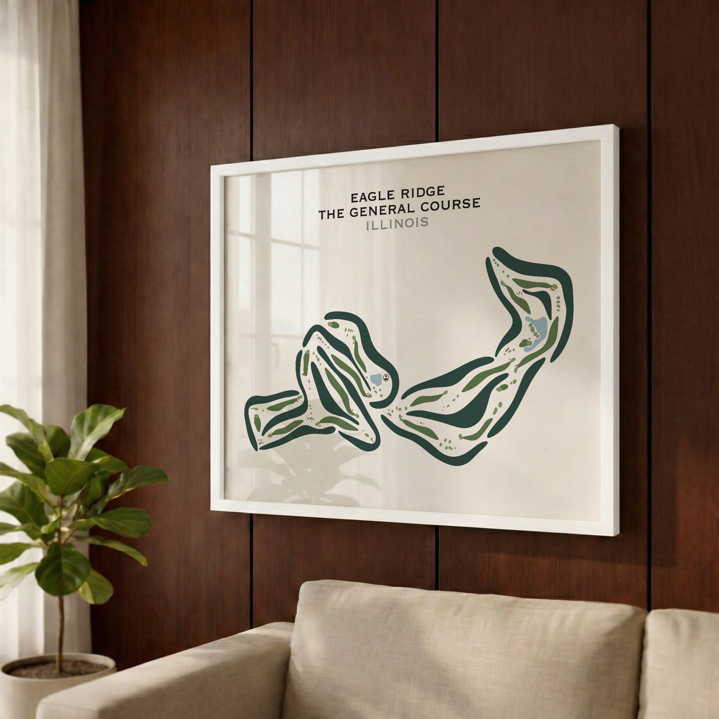 Eagle Ridge The General Golf Course, Illinois - Printed Golf Courses