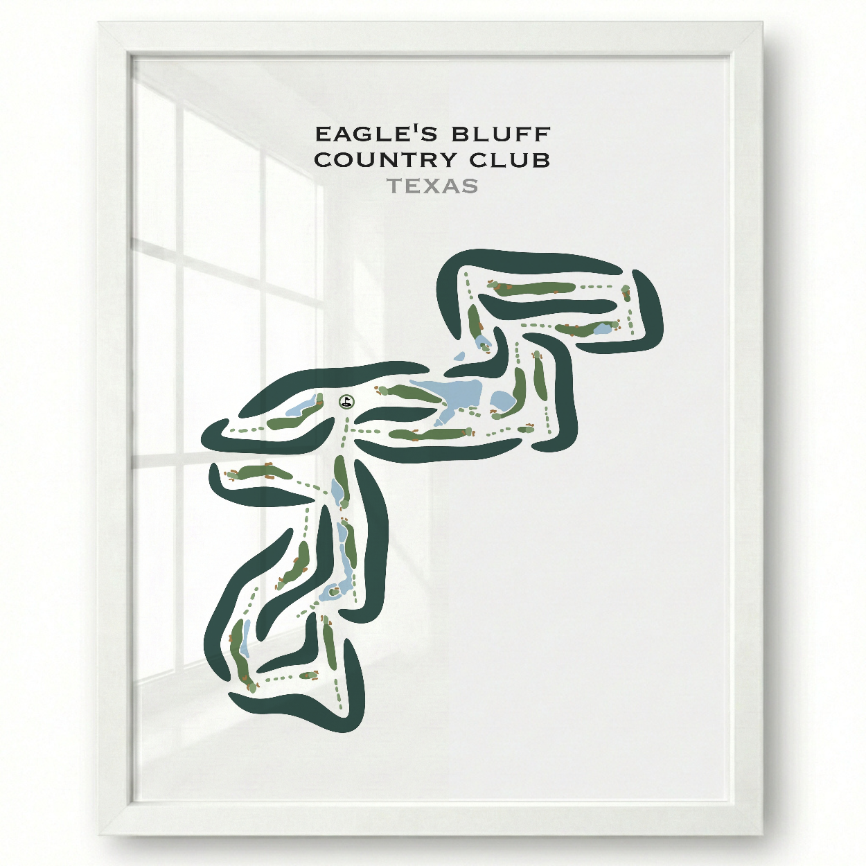 Eagle's Bluff Country Club, Texas - Printed Golf Course