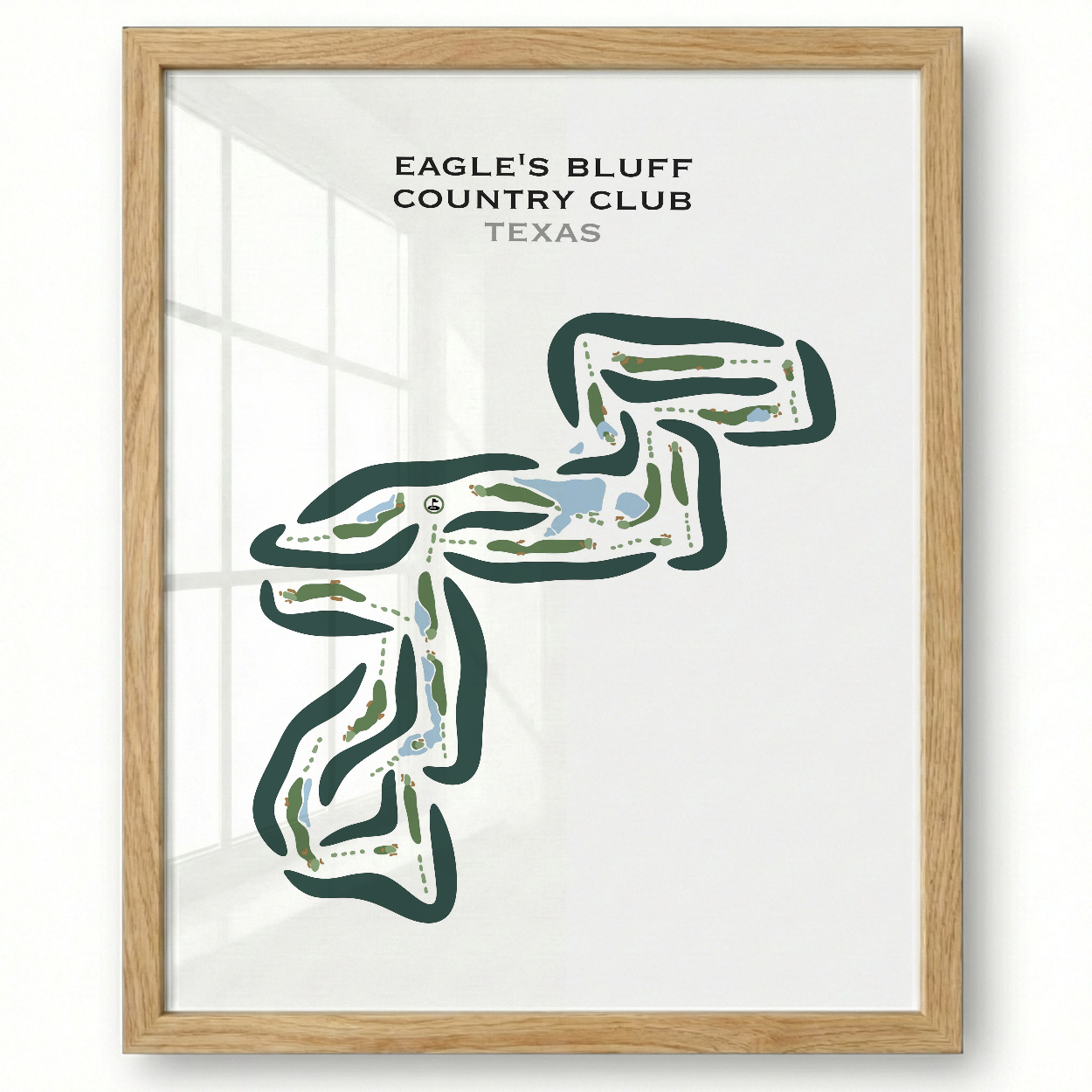 Eagle's Bluff Country Club, Texas - Printed Golf Course