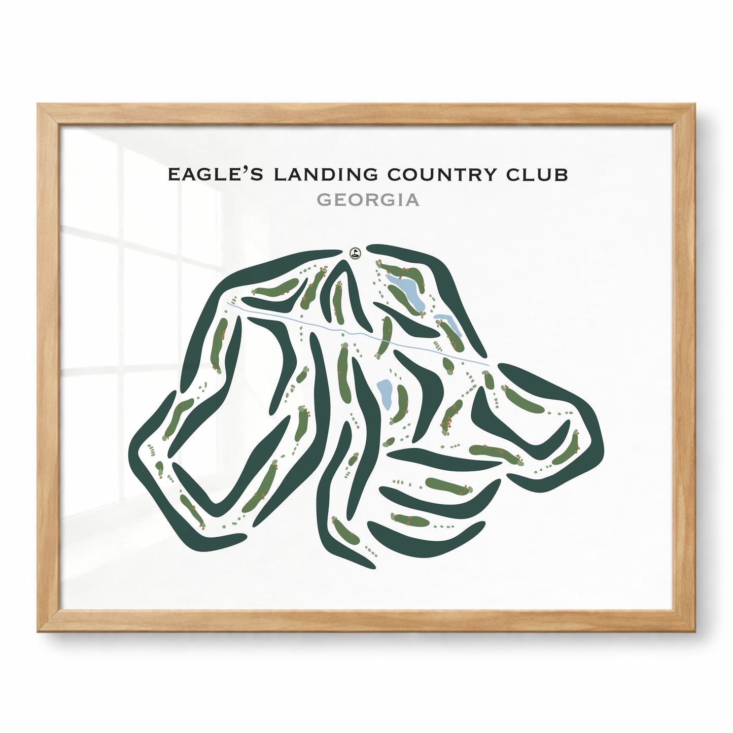 Eagle's Landing Country Club, Georgia - Printed Golf Courses
