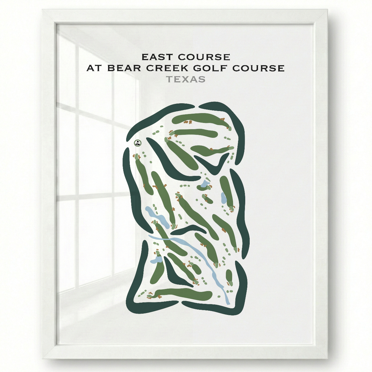 East Course at Bear Creek Golf Club, Texas - Printed Golf Courses