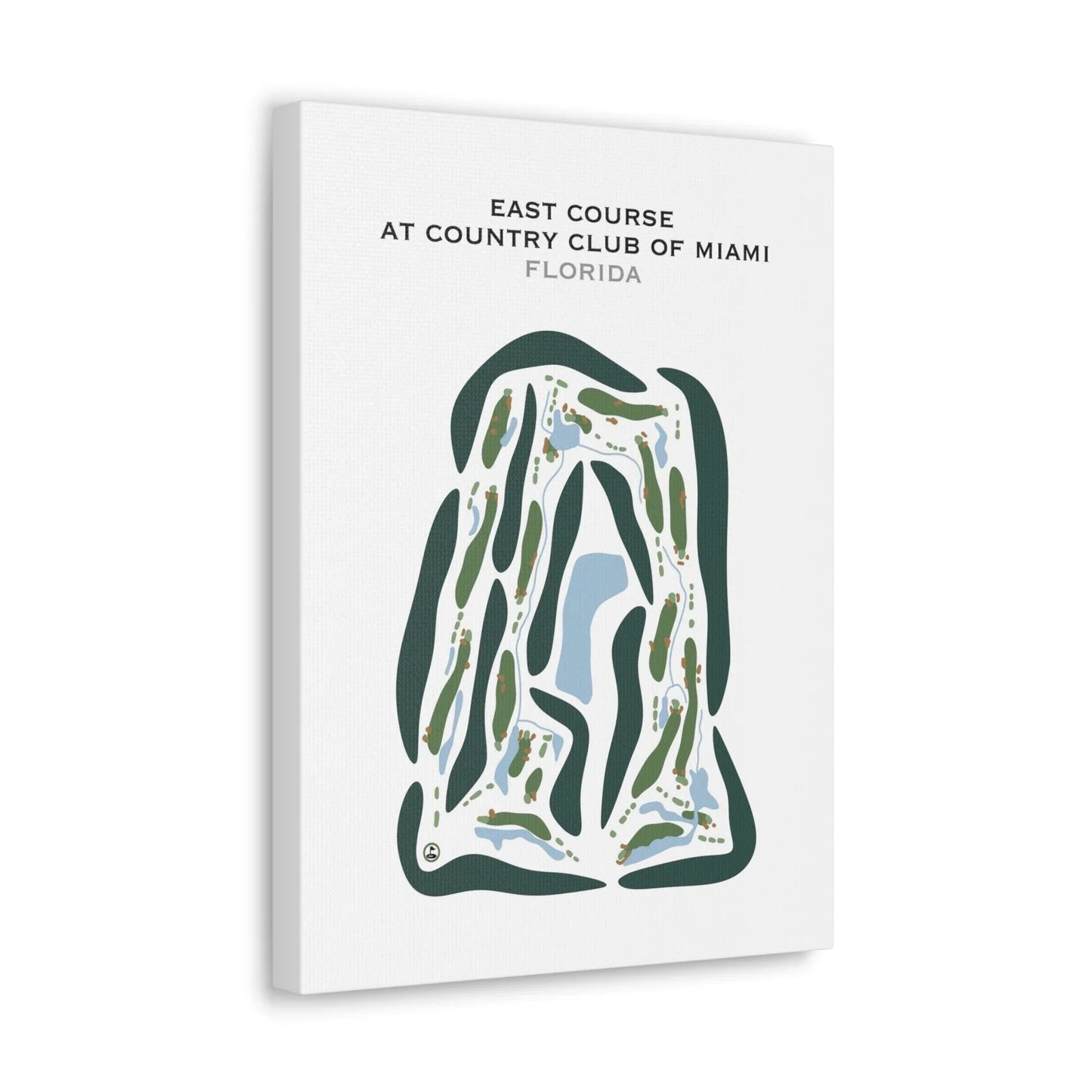 East Course at Country Club of Miami, Florida - Printed Golf Courses