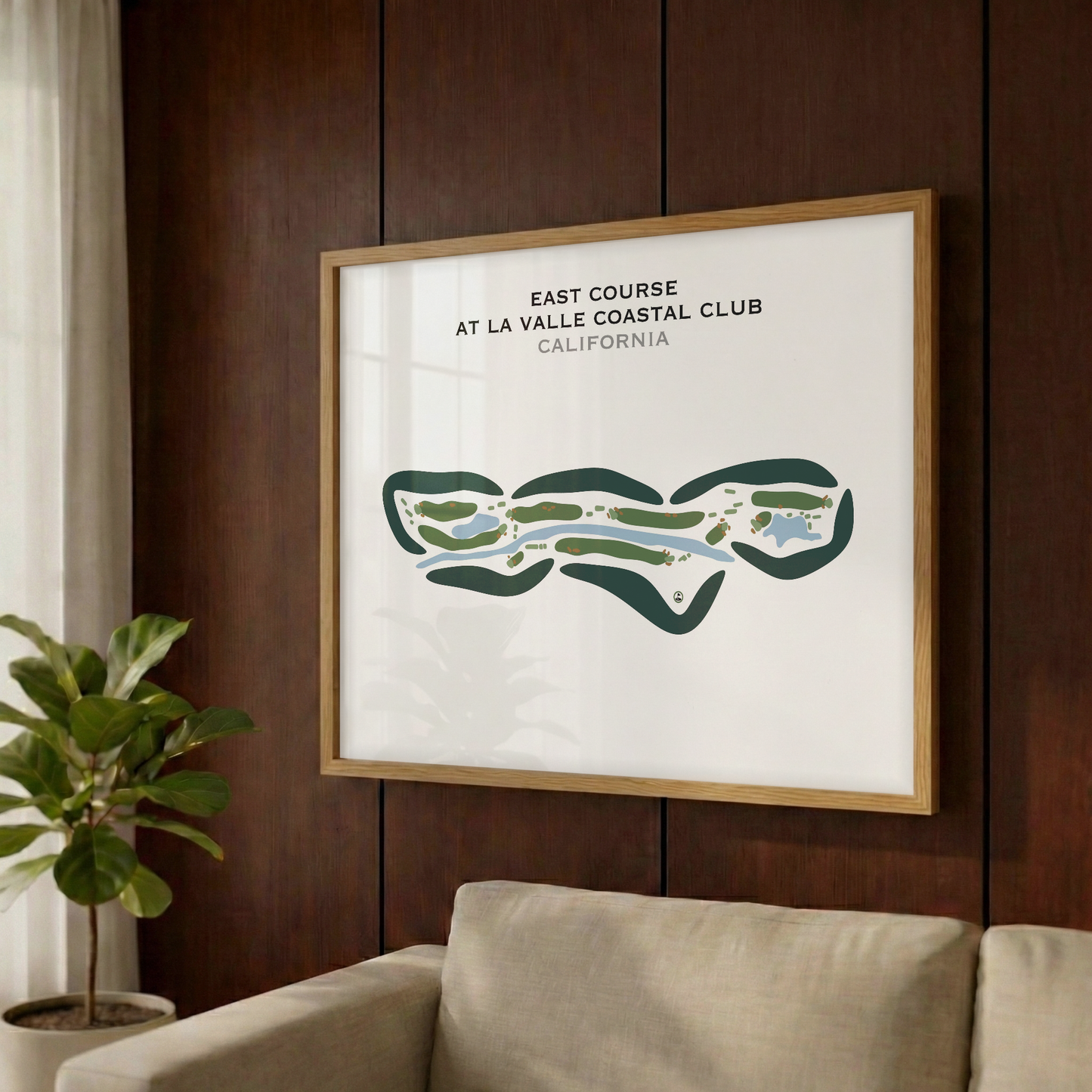 East Course at LaValle Coastal Club, California - Printed Golf Courses