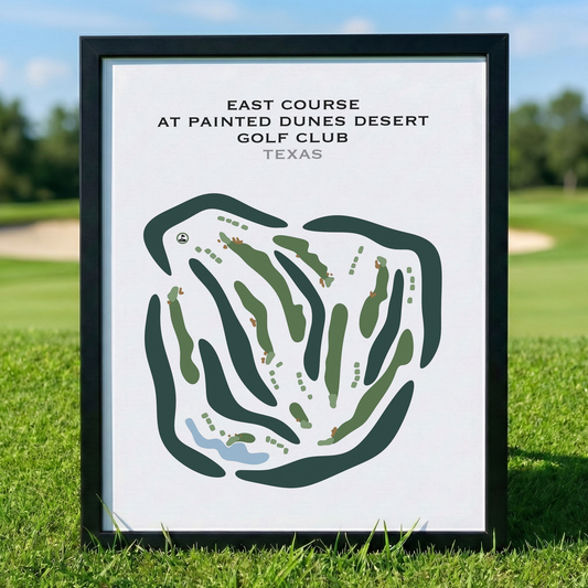 East Course at Painted Dunes Desert Golf Club, Texas - Printed Golf Courses