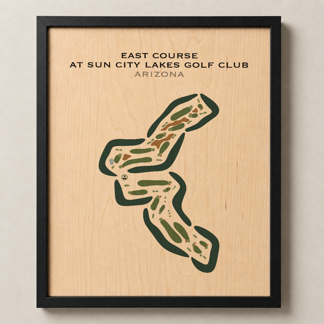 East Course at Sun City Lakes Golf Club, Arizona - Printed Golf Courses