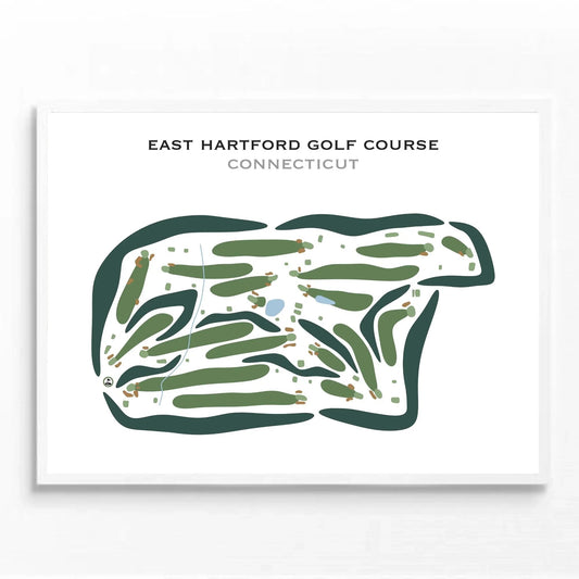 East Hartford Golf Course, Connecticut - Printed Golf Courses