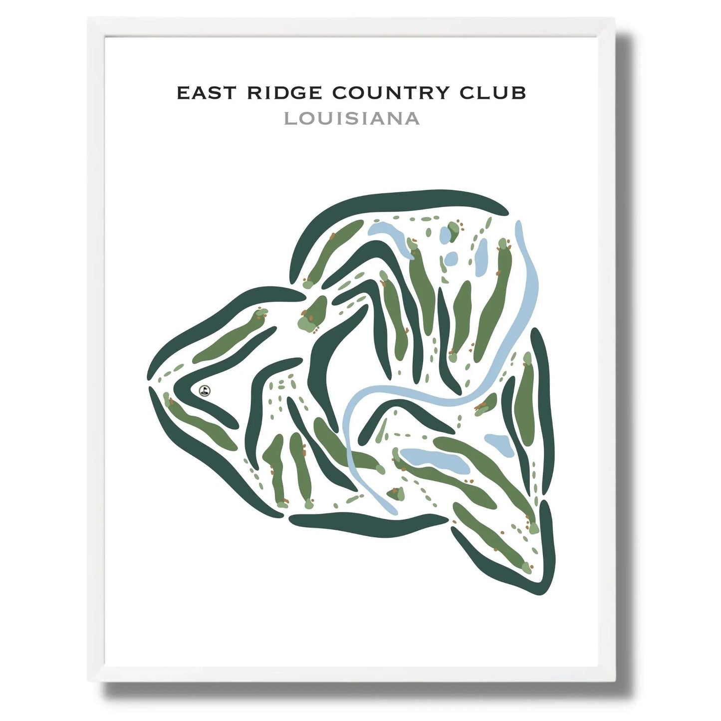 East Ridge Country Club, Louisiana - Printed Golf Courses