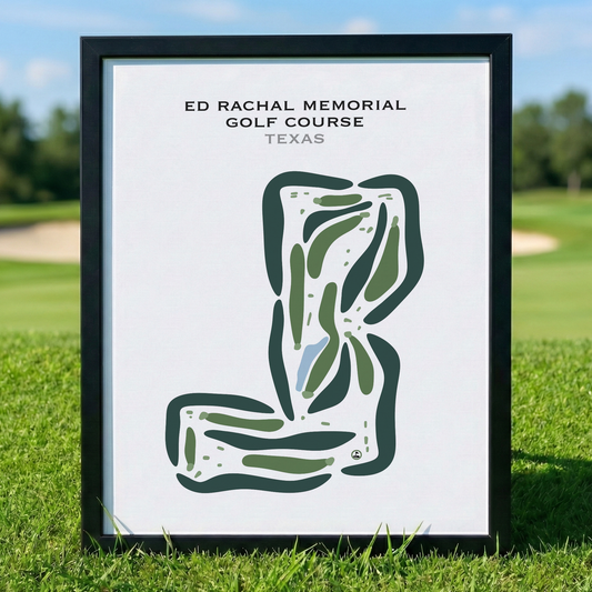 Ed Rachal Memorial Golf Course, Texas - Printed Golf Courses