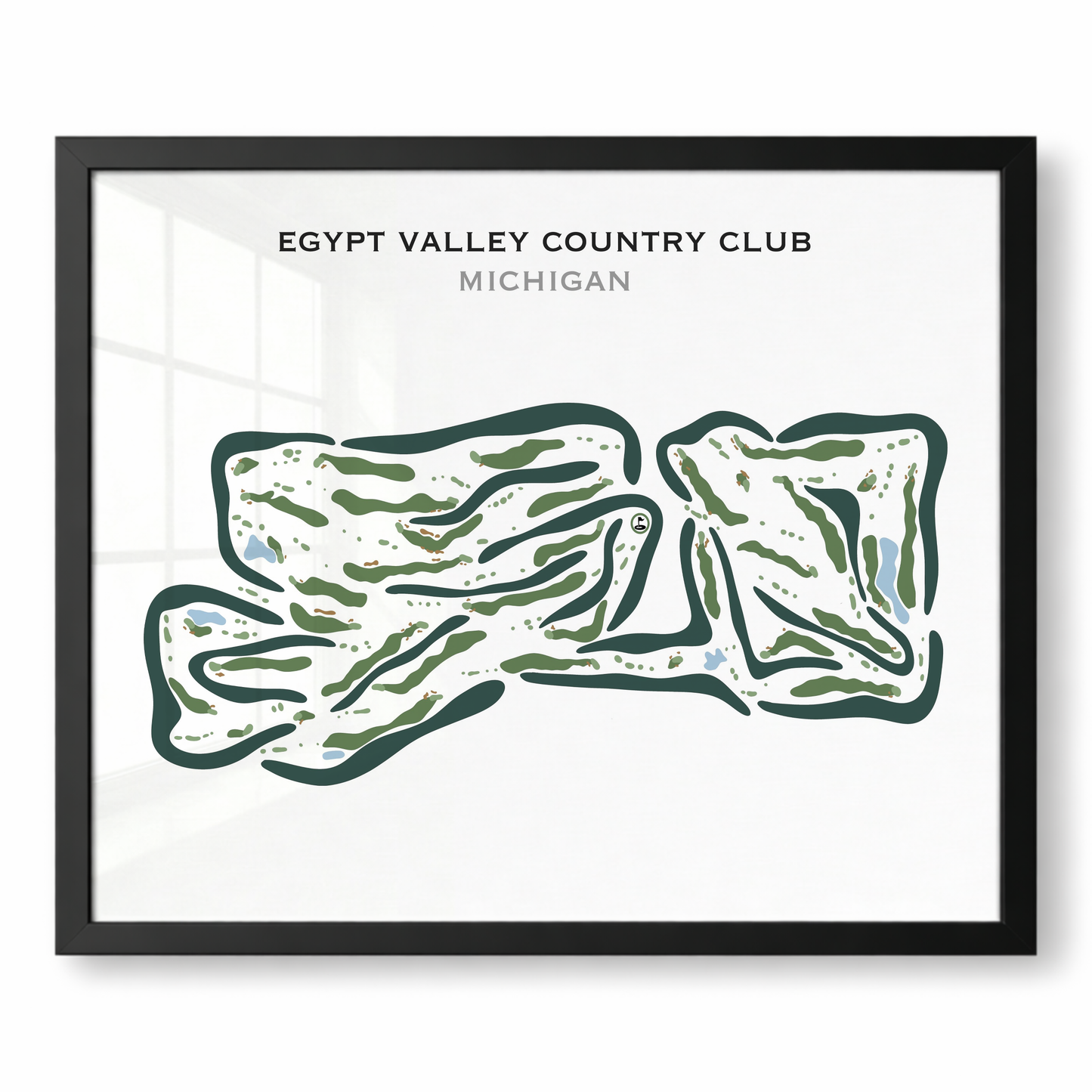 Egypt Valley Country Club, Michigan - Printed Golf Courses