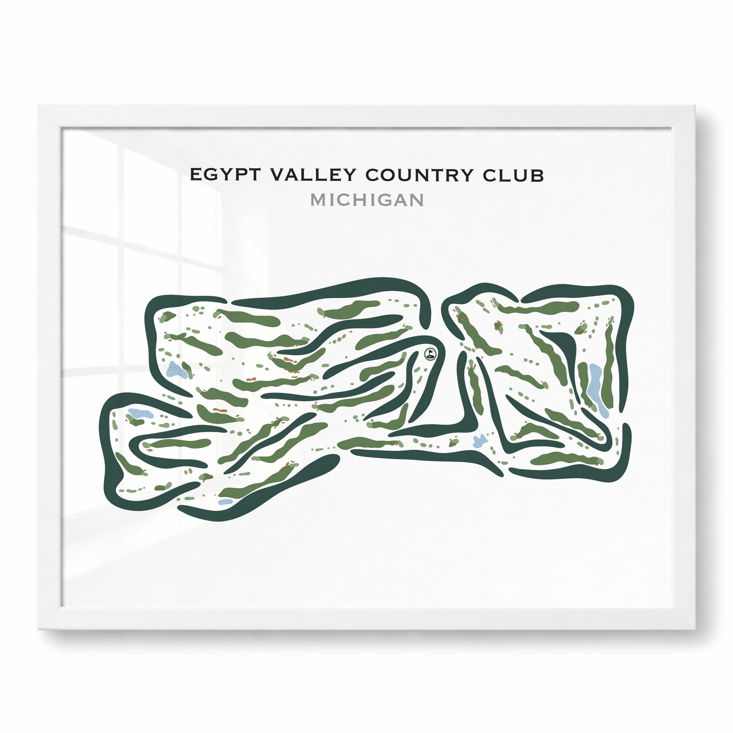 Egypt Valley Country Club, Michigan - Printed Golf Courses
