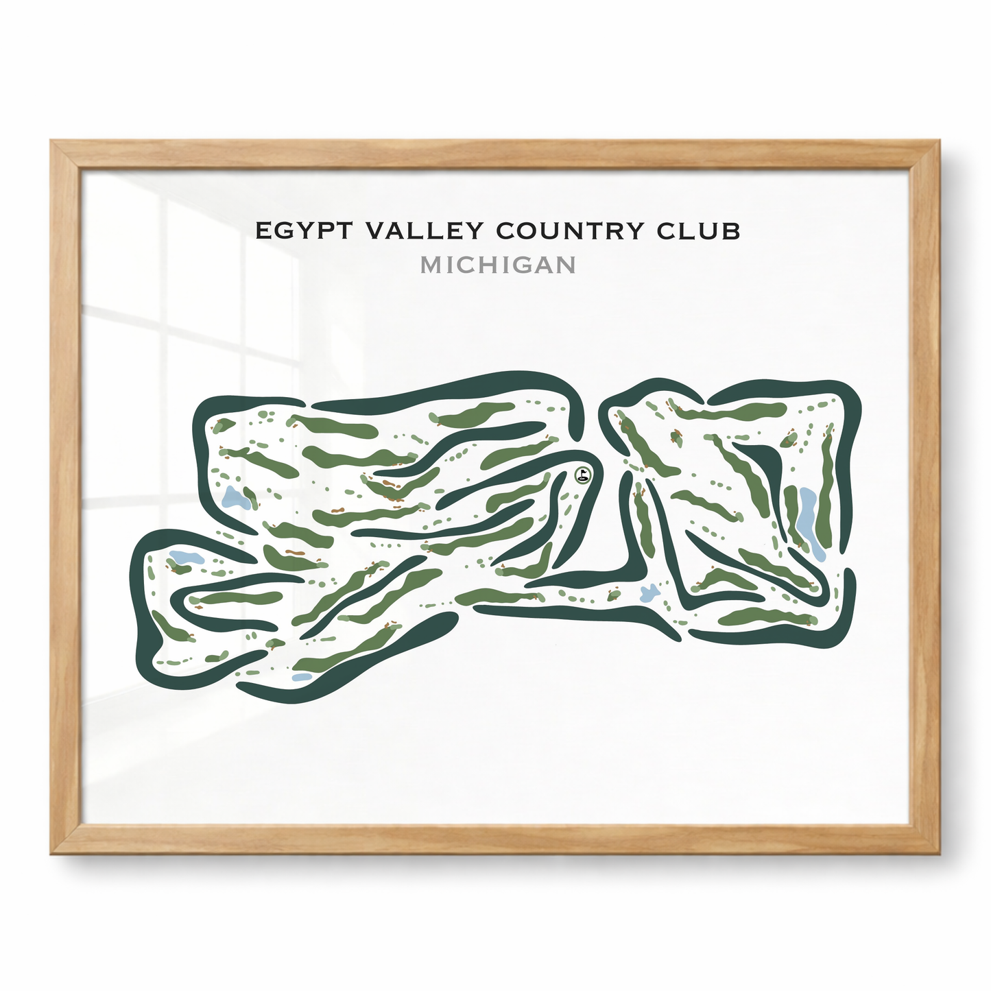 Egypt Valley Country Club, Michigan - Printed Golf Courses