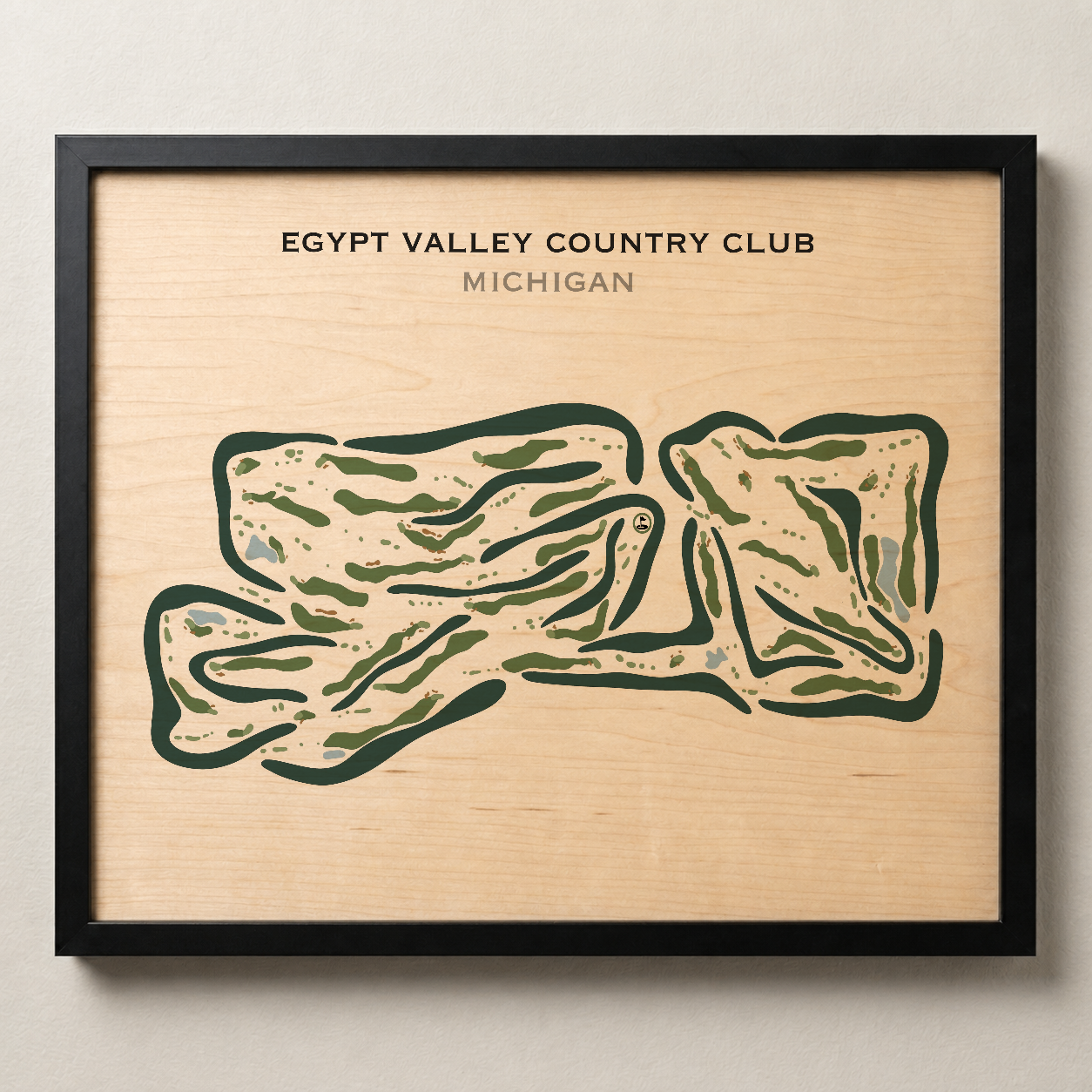 Egypt Valley Country Club, Michigan - Printed Golf Courses