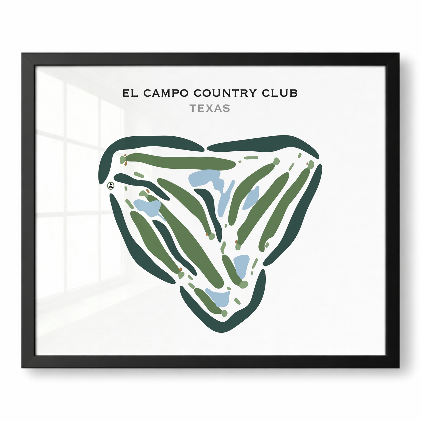El Campo Country Club, Texas - Printed Golf Courses