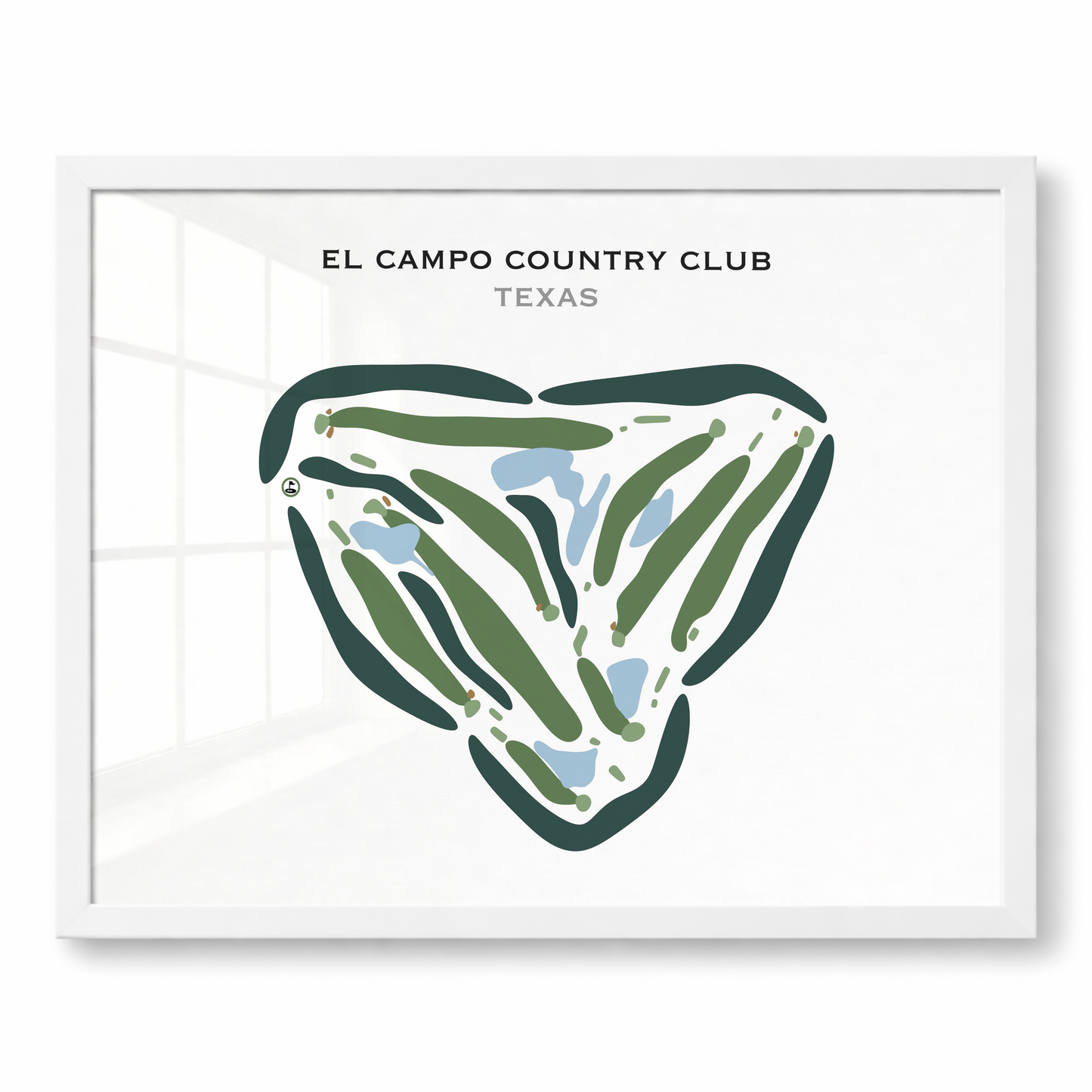 El Campo Country Club, Texas - Printed Golf Courses
