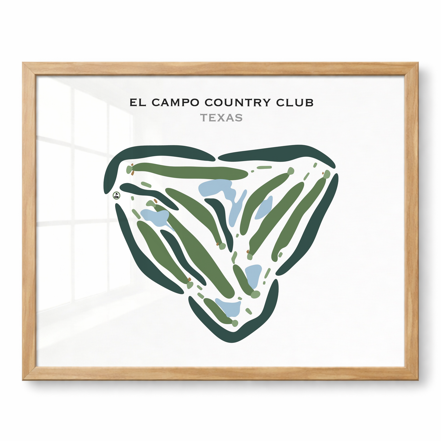 El Campo Country Club, Texas - Printed Golf Courses
