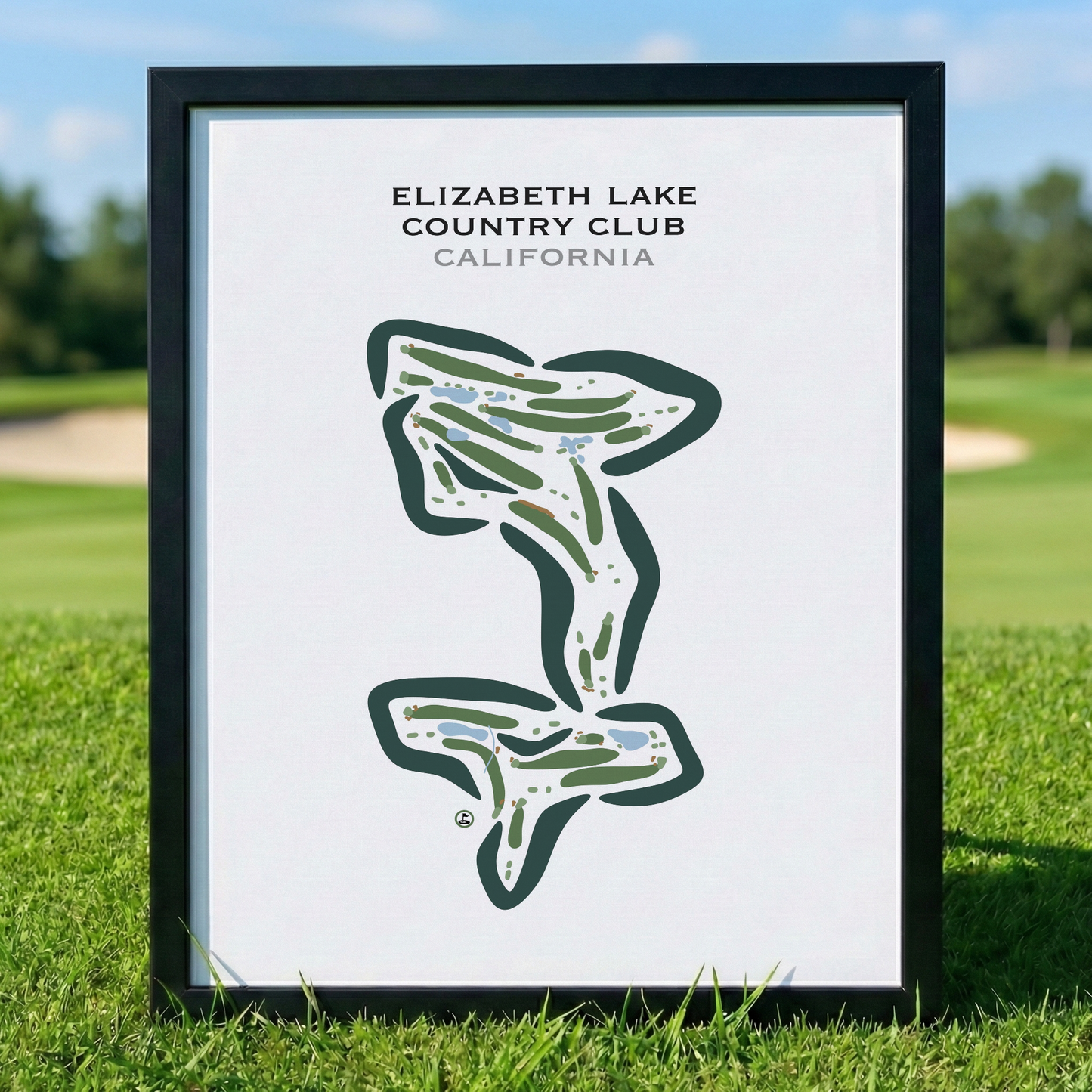 Elizabeth Lake Country Club, California - Printed Golf Courses
