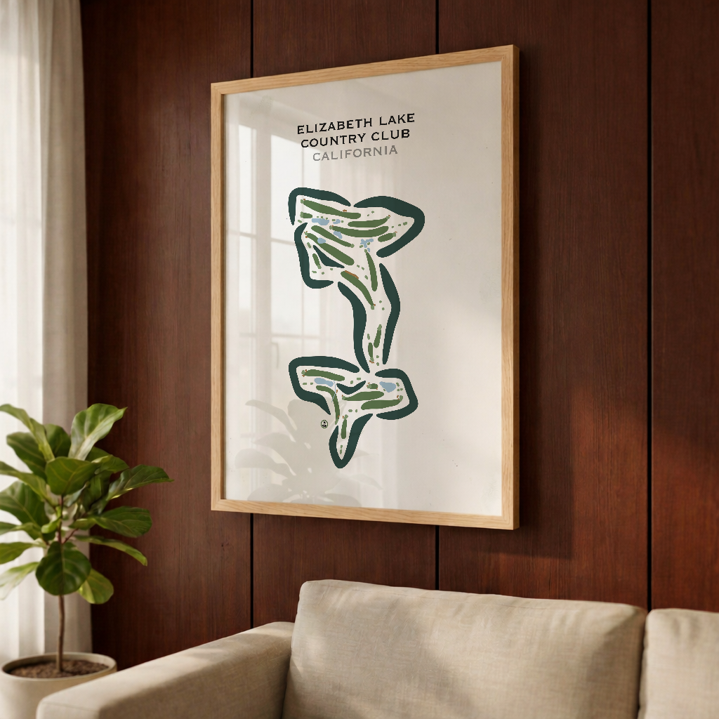 Elizabeth Lake Country Club, California - Printed Golf Courses
